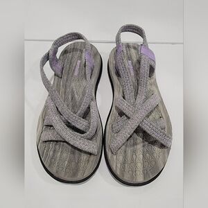 Kids's Gray & Lavender Northside Comfort Sandals